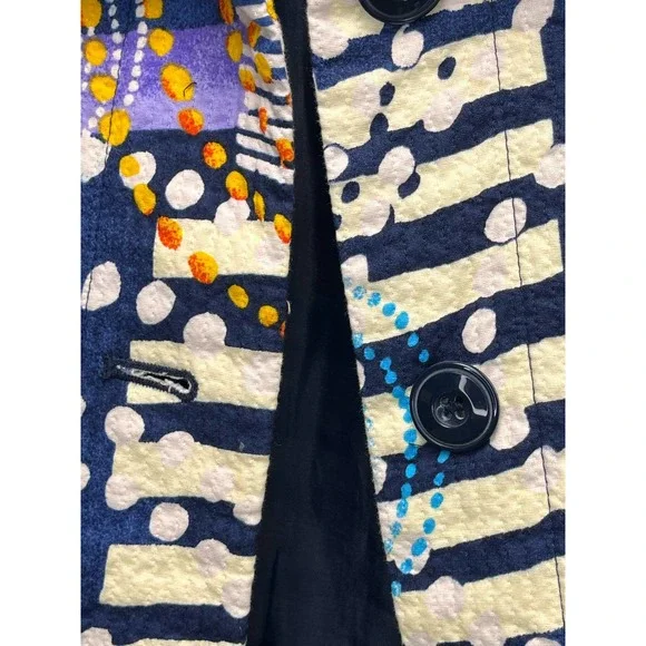 Requirements Bold Colored Quilted Jacket Small - Picture 3 of 5